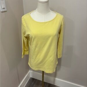 Lilly Pulitzer Light Yellow‎ Long Sleeve Top